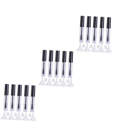 TOVINANNA 15 Pcs Empty Eyelashes Bottle Eyelash Cream Bottle Storing Eyelash Cream Funnel Mascara Large 1 g (Pack of 1) Blackx3pcs
