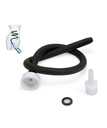ESportsmjj natural latex enema hose anal intestine portable travel cleaning anal shower doopen tube washing anus vaginal intestinal cleaner
