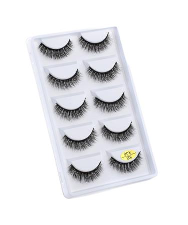 UAMOU Mink Eyelashes 10/50/100 Boxes Fluffy 3D Mink Lashes Makeup Natural Long Volume False Eyelashes Bulk Faux Cils Custom Cheerfully (Color : 5 Pairs X06 Size : 10 Boxes)