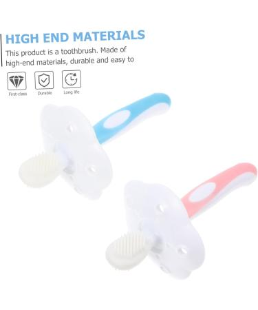 Beavorty Silicone Toothbrush for Babies - Gentle Tooth Cleaning Brush & Bite Toy for Milk Teeth | Baby Teeth Care Tool in Pink - Buy Online on GoSupps.com