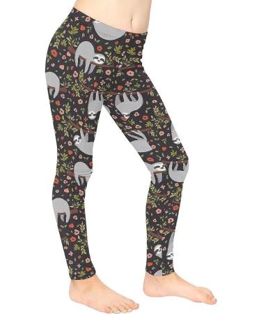 NDISTIN Sport Pants Kids Leggings - Athletic Girls Yoga Pants - Seamless Bootcut Leggings - Sloth Large - Shop Now! - Buy Online on GoSupps.com