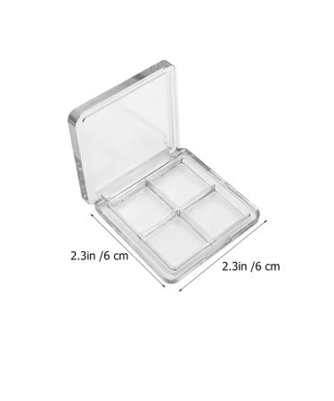 Beaupretty 4-Piece Empty Lipstick and Eyeshadow Palette - Clear Acrylic Cosmetic Container for Travel - Buy Online on GoSupps.com