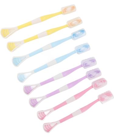 2-in-1 Tongue Scraper Toothbrush - Flexible Handle for Effective Oral Care & Fresh Breath - Buy Online on GoSupps.com