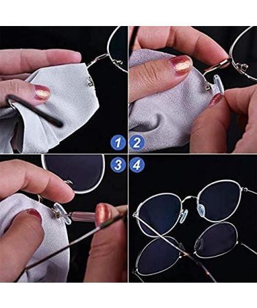 Reykentu 10 Pairs Silicone Eyeglass Nose Pads & Repair Kit - Eyeglass Screws & Mini Screwdriver | International Shipping Available - Buy Online on GoSupps.com