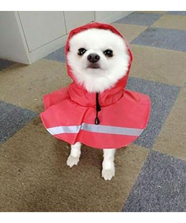 ocsoso Pet Rainy Days Slicker Brush Red Reflective Raincoat - XXL for Dogs | Waterproof & Stylish Pet Gear - Buy Online on GoSupps.com