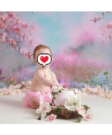 PythJooh Baby Girl Tutu Bloomers Set | Ruffle Pettiskirt with Headband | Photo Props for Newborns to Toddlers | Pink (6-12 Months) - Buy Online on GoSupps.com