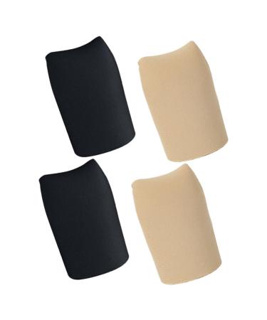 Lurrose 2 Pairs Hand Toe Protector Soft Toe Sleeves Toe Tubes Closed Toe Covers Silicone Toe Sleeves Silicone Gel Sleeve Protectors Toe Sleeves for Covers for Toe Top Cover Nylon As Shown 4x2.6cm