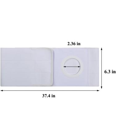 Buy Cotton Soft Ostomy Hernia Belt - Waist Support Abdominal Binder with Stoma Opening | Large Hole Comfortable Fit - Buy Online on GoSupps.com
