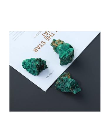 Natural Green Malachite Stone Rough Crystal Clastic Rock Cube Collectible Minerals Specimen for Home Decor Minerals