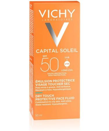 Vichy Capital Soleil Dry Touch Invisible Mattifying Face Fluid SPF50 for All Skin Types 50ml - Buy Online on GoSupps.com
