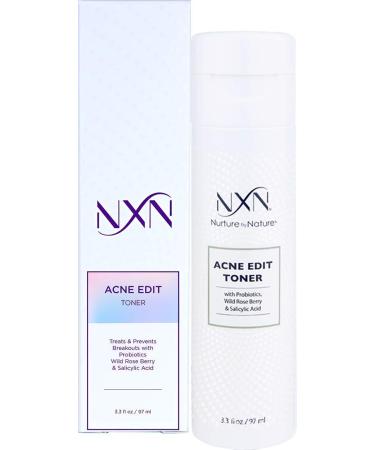 NxN Acne Facial Toner with Salicylic Acid  Witch Hazel  Probiotics & Natural Multi-Fruit Extracts Alcohol Free Treatment for All Skin Types