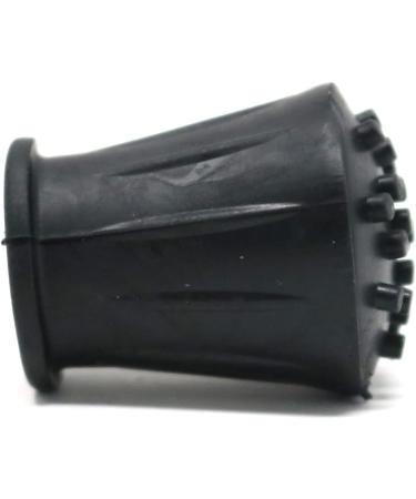 fiXte Heavy Duty 16mm Black Rubber Ferrule Replacement for Walking Stick, Cane, Crutch, Hiking Pole (Pack of 4) - Buy Online on GoSupps.com