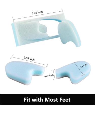 10 Pack 3-Layer Foam Toe Separators - Toe Spacers for Overlapping Toe Alignment and Bunion Pain Relief - Buy Online on GoSupps.com