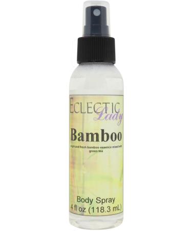 Bamboo Body Spray (Double Strength) 4 ounces Body Mist for Women with Clean Light & Gentle Fragrance Long Lasting Perfume with Comforting Scent for Men & Women Cologne with Soft Subtle Aroma For 4 Fluid Ounces (Double Strength)