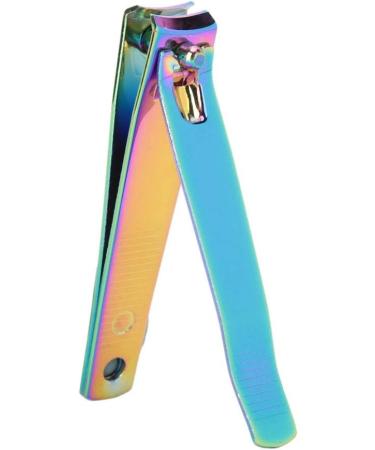 Plated Nail Clipper Carbon Steel Gradient Color Fashionable Nail Trimmer Cutter Manicure Pedicure Tool Large Nail Clipper - Buy Online on GoSupps.com