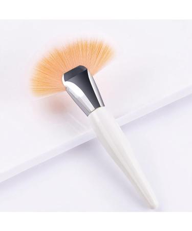 RIYAN 1 Piece Fan Shape Powder Concealer Blending Brush Professional Foundation Cosmetic Brush Make Up Black - Buy Online on GoSupps.com