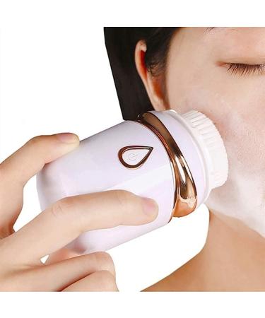 SMSOM Facial Cleansing Brush - Sonic Vibrating Face Brush Waterproof Wireless Charging for Face Cleaning Exfoliating and Massaging White - Buy Online on GoSupps.com