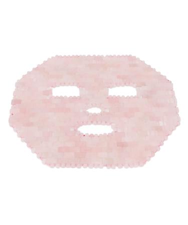 Verdant Touch Skin Care Massage Tool Jadestone Face Cover Sleeping Spa Facial Massager for Dark Circles Pink