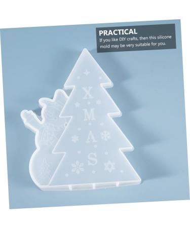 NUOBESTY Christmas Stencils Silicone Molds Diy Casting Resin Silicone Handmade Mold Christmas Tree Ornaments - Buy Online on GoSupps.com