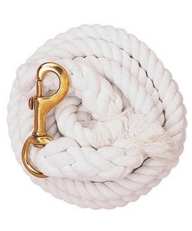 Weaver Leather Cotton Lead Rope, White, 10'