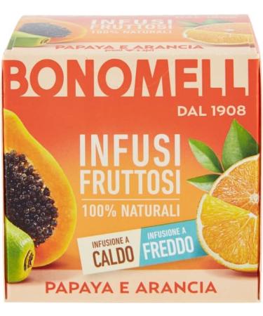  Italian Gourmet E.R. Bonomelli 100% Natural Fruit Infusion Papaya and Orange (Pack of 12) + Italian Gourmet Polpa 400g - Buy Online on GoSupps.com