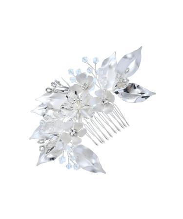 Ipetboom Bridal Tiara Wedding Tiara Bridal Veil Combs Barrettes for Girls Rhinestone Comb Crystals Decor Retro Decor Comb for Bridal Girl Clips Festival Rhinestones Bride Bride Tiara