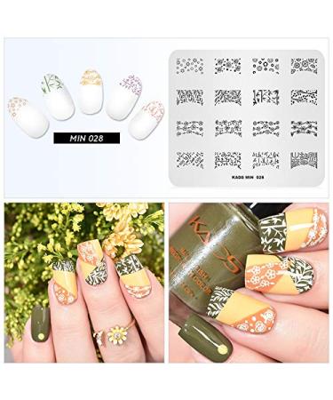Alexnailart Nail Art Stamping Image Plate - Leaf & Flower Templates for Manicure | International Shipping Available - Buy Online on GoSupps.com