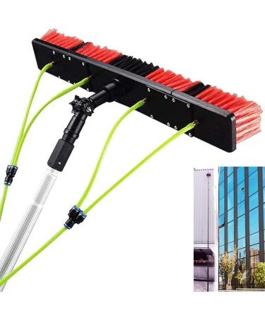 ZAIED Water Fed Cleaning Brush Telescopic Window Cleaning Pole 20M Hose And 180 Rotating Brush Head Photovoltaic Panel Cleaning Brush 9M
