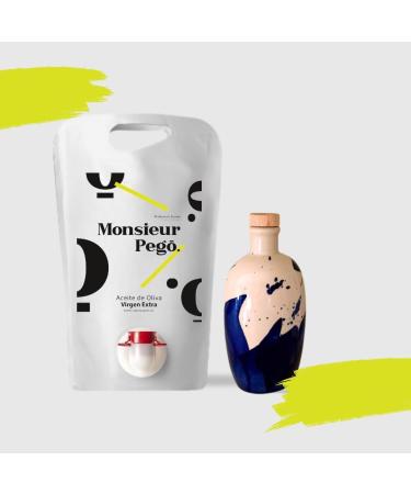 Vega de los Abades Monsieur Peg extra blanc olive oil refill pack 3 liters - Buy Online on GoSupps.com