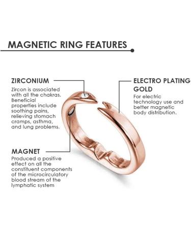 Magnetic Lymphatic Detoxification Ring - Adjustable Weight Loss Slimming Ring for Men & Women | Gold - Buy Online on GoSupps.com