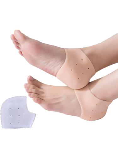 Heel Pain Relief Protectors - Plantar Fasciitis Treatment - Foot Shoe Inserts for Achilles Tendonitis Tendon  Spurs  Fascia Support  Sore Feet  Bruised Foot Cracked Heels for Women and Men (2PCS)