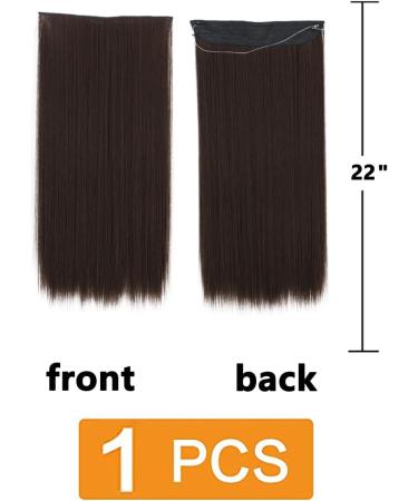 prinfantasy Hair Extensions with Adjustable Size Hair Piece Straight Hairpieces for Women Dark Brown Hair Pieces Silky Straight Nail Tip Keratin Utips Hair Extension 22" MW185 GBMW185 22 Inch - Buy Online on GoSupps.com