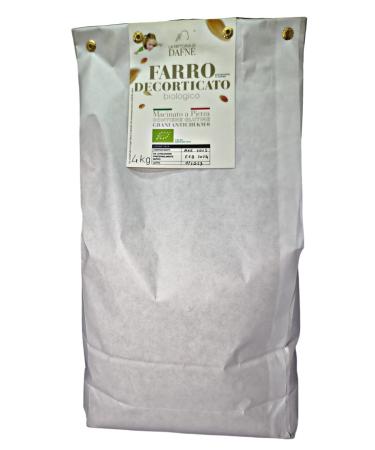 ORGANIC HULLED SPELLED ANCIENT CEREALS IN BEANS PRODUCTION IN ITALY PACK 1 PACK OF 4 KG