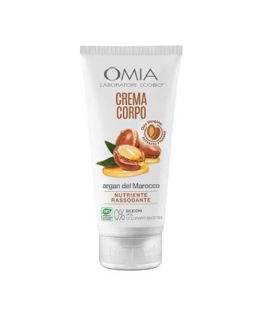 Omia Eco Bio Bio Cream with Moroccan Argan oil for dry skin nourishing and velvety skin elastic not soft silicone -free dermatologically tested 200 ml bottle argan oil 200 ml (1 Pack)