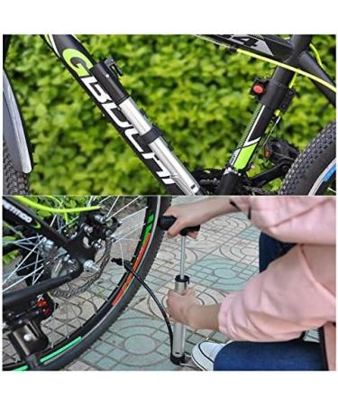 ZUKKA Mini Bike Pump - Portable Hand Air Pump for Presta & Schrader Valves, Kids & Mountain Bikes - Silver - Buy Online on GoSupps.com
