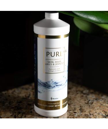 PureHA Advanced Formula 1 litre - Natural health supplement to promote healthy skin hair nails and joints - Buy Online on GoSupps.com