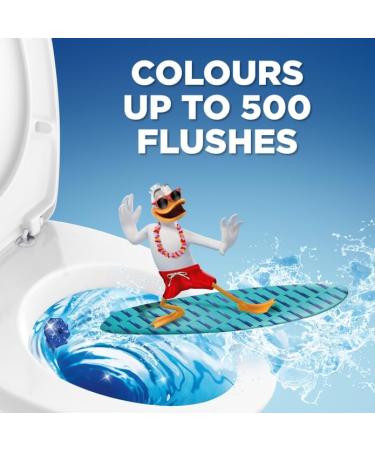 Duck Fresh Discs Blue Toilet Cleaner Twin Pack Refills Sanitising & Descaling Toilet Bowl Gel Kills Germs and Bacteria Colours Water Blue 72ml - Buy Online on GoSupps.com