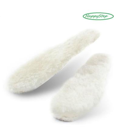 Happystep Sheepskin Lambswool Winter Insoles - Women's Size 7 with Felt Comfort Sole - Buy Online on GoSupps.com