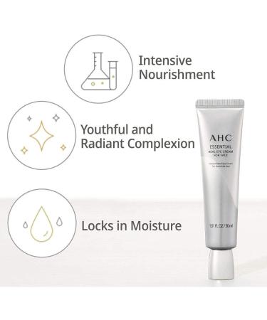 AHC Real Eye Cream for Face - Essential Korean Skincare for Youthful Skin | 30 ml - Buy Internationally - Buy Online on GoSupps.com