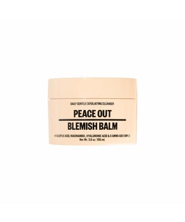 PEACE OUT Skincare Blemish Balm | Daily Gentle Exfoliating Face Wash for Acne-Prone Skin and Pimples | Cleanse Away Dirt and Oil Refine Texture Minimize Appearance of Pores (3.6 oz)