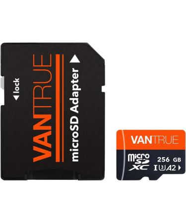 Vantrue 256GB microSDXC UHS-I U3 4K UHD Video High Speed Transfer SD Card for Dash Cams, Body Cams, Action Cameras - Surveillance & Security Cams Compatible - Buy Online on GoSupps.com