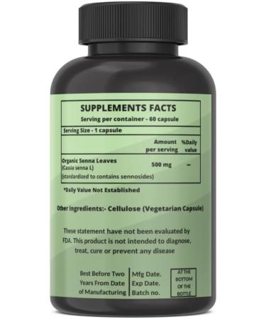 Seena Leaves 500 mg 120 Capsules 120 Count (Pack of 1) - Buy Online on GoSupps.com