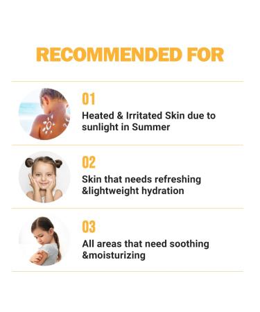 ATOPALM Kids Cica Aloe Soothing Gel - 8.5 fl. oz. | Instant Skin Relief for Kids | After Sun Care Gel | Dry & Sensitive Skin | Cica & Aloe Vera Leaf - Buy Online on GoSupps.com