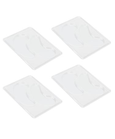 Plaque de Plateau de Patch de Masque pour les Yeux Transparent R utilisable Facile Nettoyer Sain pour Bricolage Moules de Patch de Masque Facial 12 Pi ces
