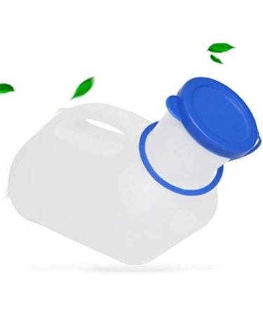 Urinal 1000 Ml Male Urine with Lid Leakproof Traffic Jam Camping Hospital Care Men's Portable with A Grip White Thick Plastic Pleasant63