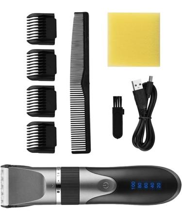 lmoikesz Electric Hair Clippers 0.8-2.0mm Adjustable Barber Men Trimmers Washable Low Noise Shaver with Limit Hairbrushes Gray - Buy Online on GoSupps.com