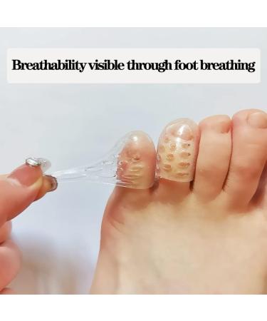 Breathable Silicone Toe Covers - 10pcs, Protects Against Toe Pain, Ingrown Toenails, Corns, Blisters, Hammer Toes - Buy Online on GoSupps.com