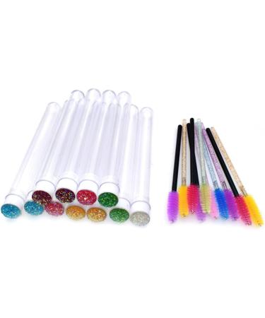 NOLITOY 20 Pcs Hollow with Drill False Eyelashes Mini Cosmetic Dispenser Small Eyelash Brush Woman Tube 11x1.2cmx2pcs Random Colorx2pcs - Buy Online on GoSupps.com