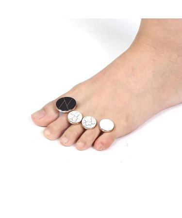 8-Piece Washable Silicone Toe Separator Set | Pedicure Care Tool for Straightening Crooked Toes | Reusable Nail Art Accessories - Buy Online on GoSupps.com
