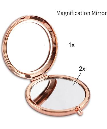 Sister Birthday Gift: Rose Gold Compact Makeup Mirror - Funny Sister Nurse Graduation Gift - Buy Online on GoSupps.com